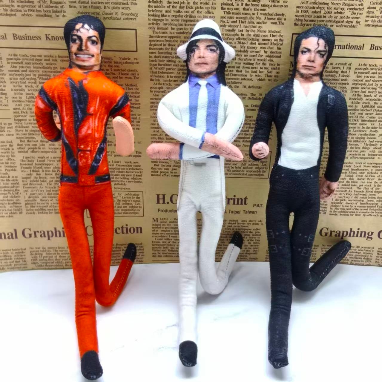Vintage Collectible And Vintage Dolls - Vintage MJ Michael Jackson Cosplay Prop