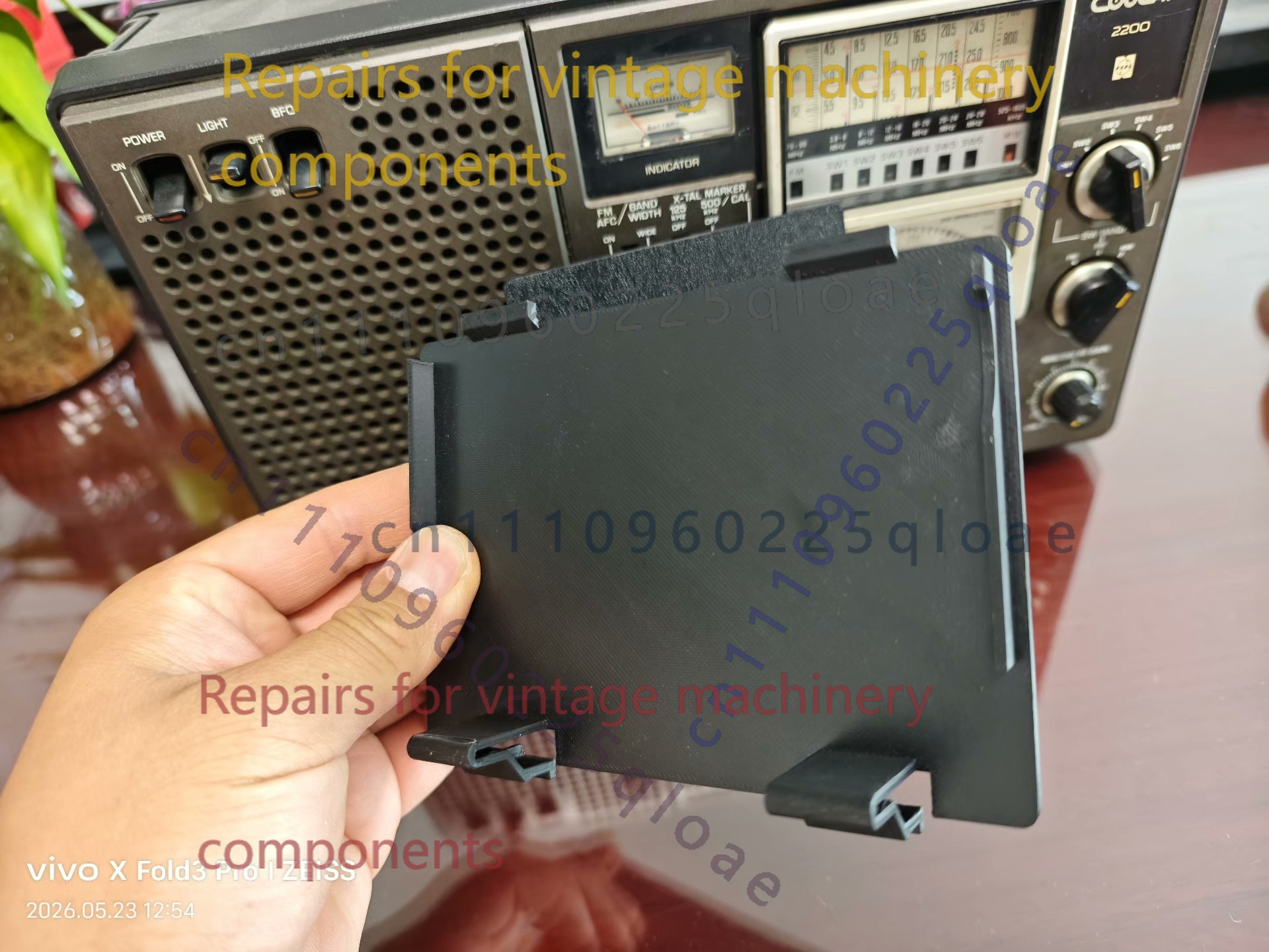 Vintage Radio Repair - 1 adet Yedek Pil Kapağı Panasonic