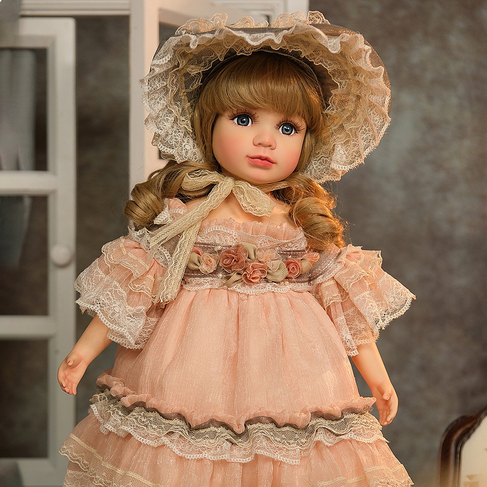 18 inç Vintage Bebek Porselen  - Vintage Collectible Porcelain Dolls incelemesi ve fiyatı