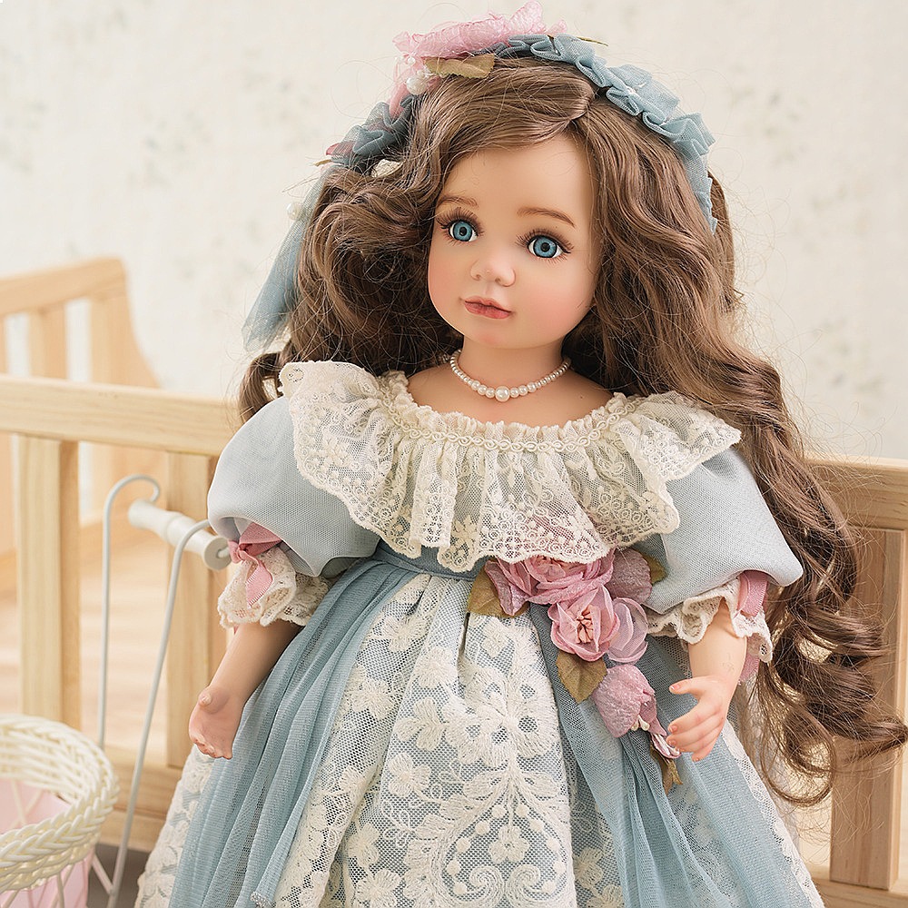 18 inç Vintage Bebek Porselen  - Vintage Collectible Porcelain Dolls incelemesi ve fiyatı
