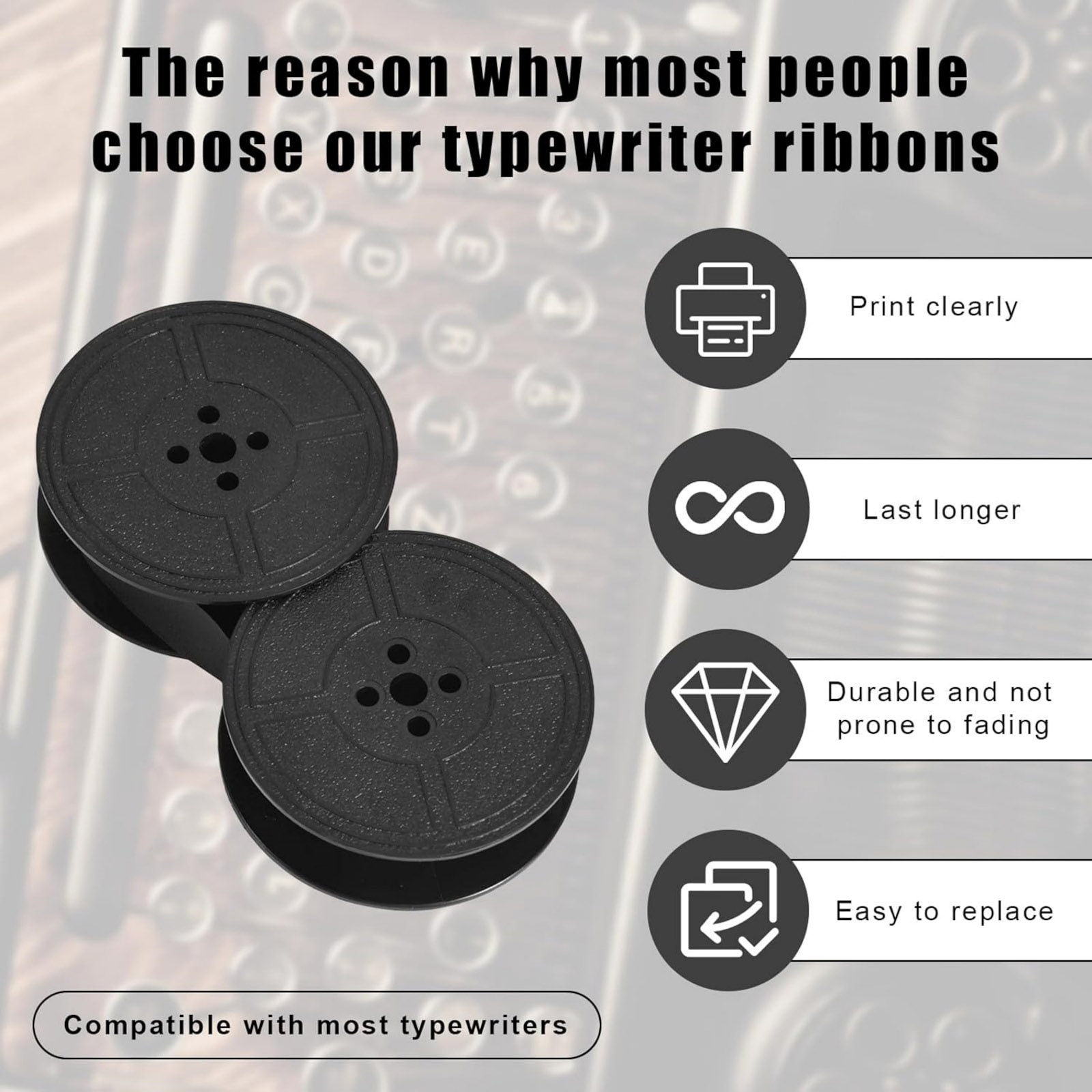 2 Rulo Evrensel Daktilo Şeridi - Typewriter Ribbon Roll incelemesi ve fiyatı