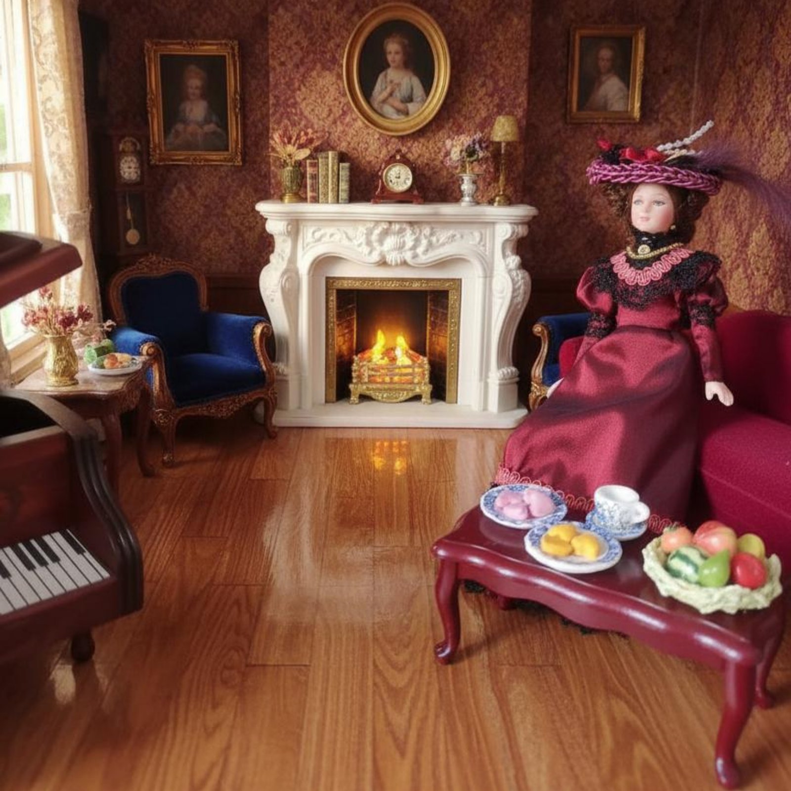 1:12 Ölçekli Viktorya Dönemi P - Vintage Collectible Porcelain Dolls incelemesi ve fiyatı