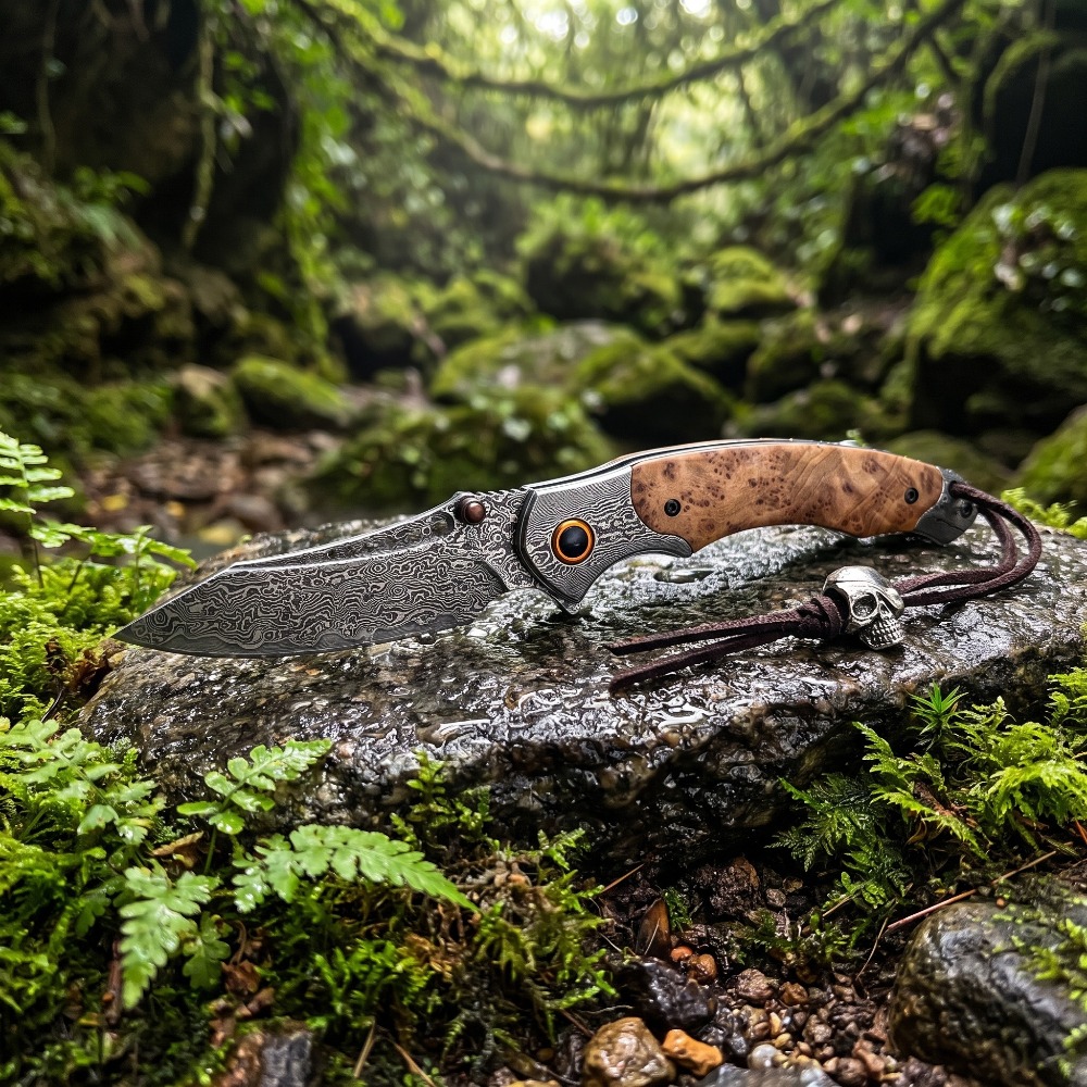 Yüksek Sertlikte Şam Desenli K - Vintage Collectible Pocket Knives incelemesi ve fiyatı