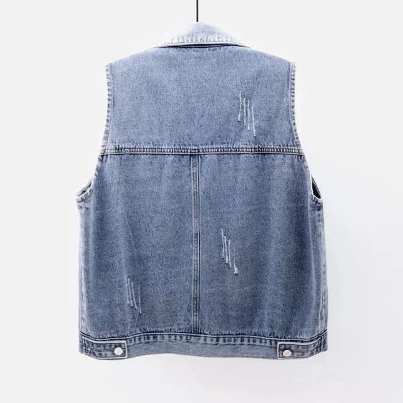 Denim yıpranmış Vintage kolsuz - Vintage Collectible Buttons incelemesi ve fiyatı