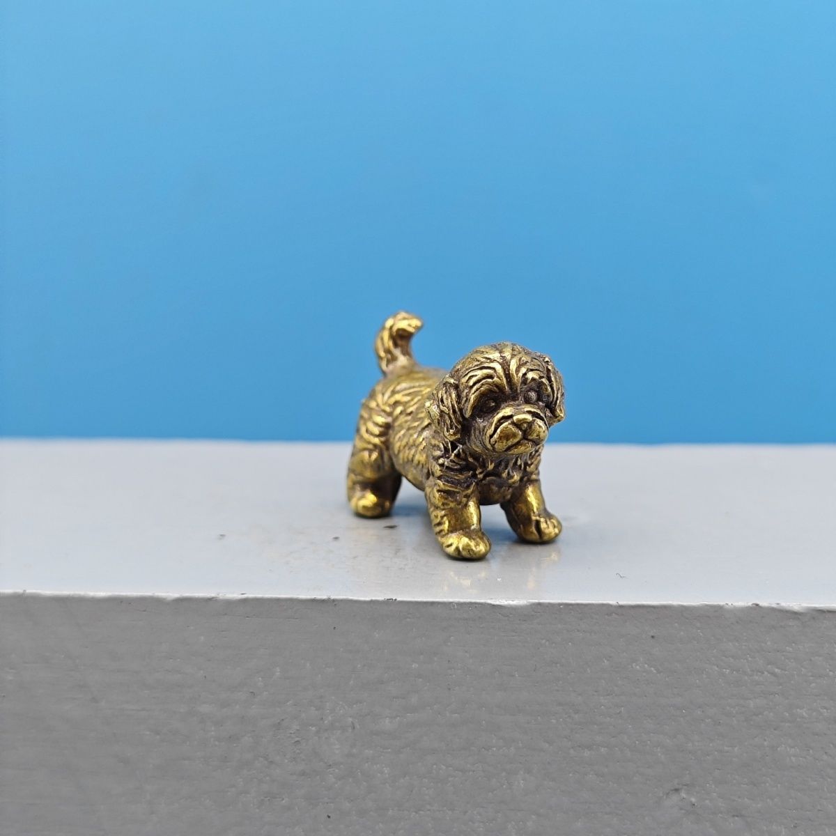Mini Pirinç Köpek Heykeli Fran - Vintage Collectible Teddy Bears incelemesi ve fiyatı