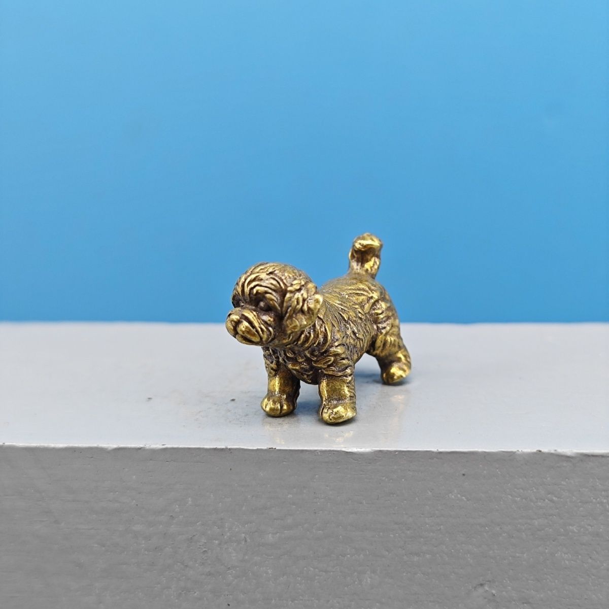 Mini Pirinç Köpek Heykeli Fran - Vintage Collectible Teddy Bears incelemesi ve fiyatı