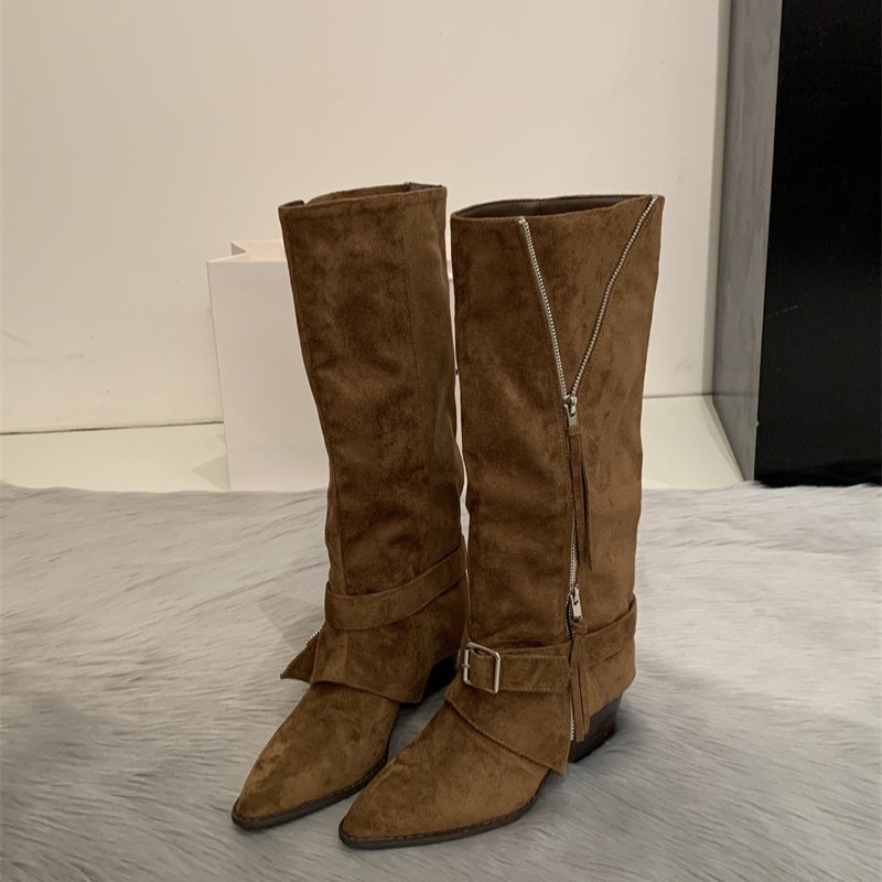 Kadın Botları Vintage Süet Der - Vintage Zipper incelemesi ve fiyatı